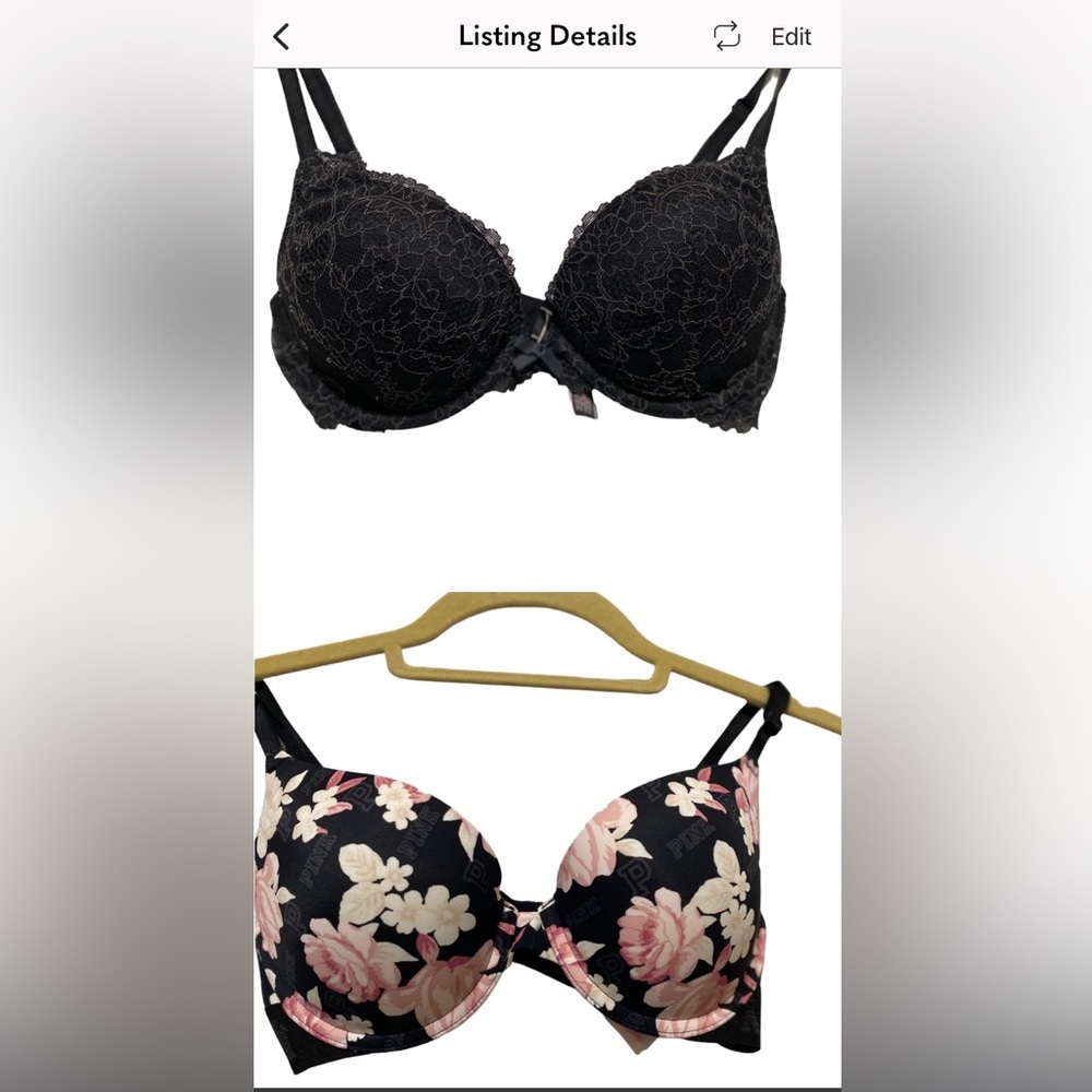 Victoria Secret push up bras size 32C
